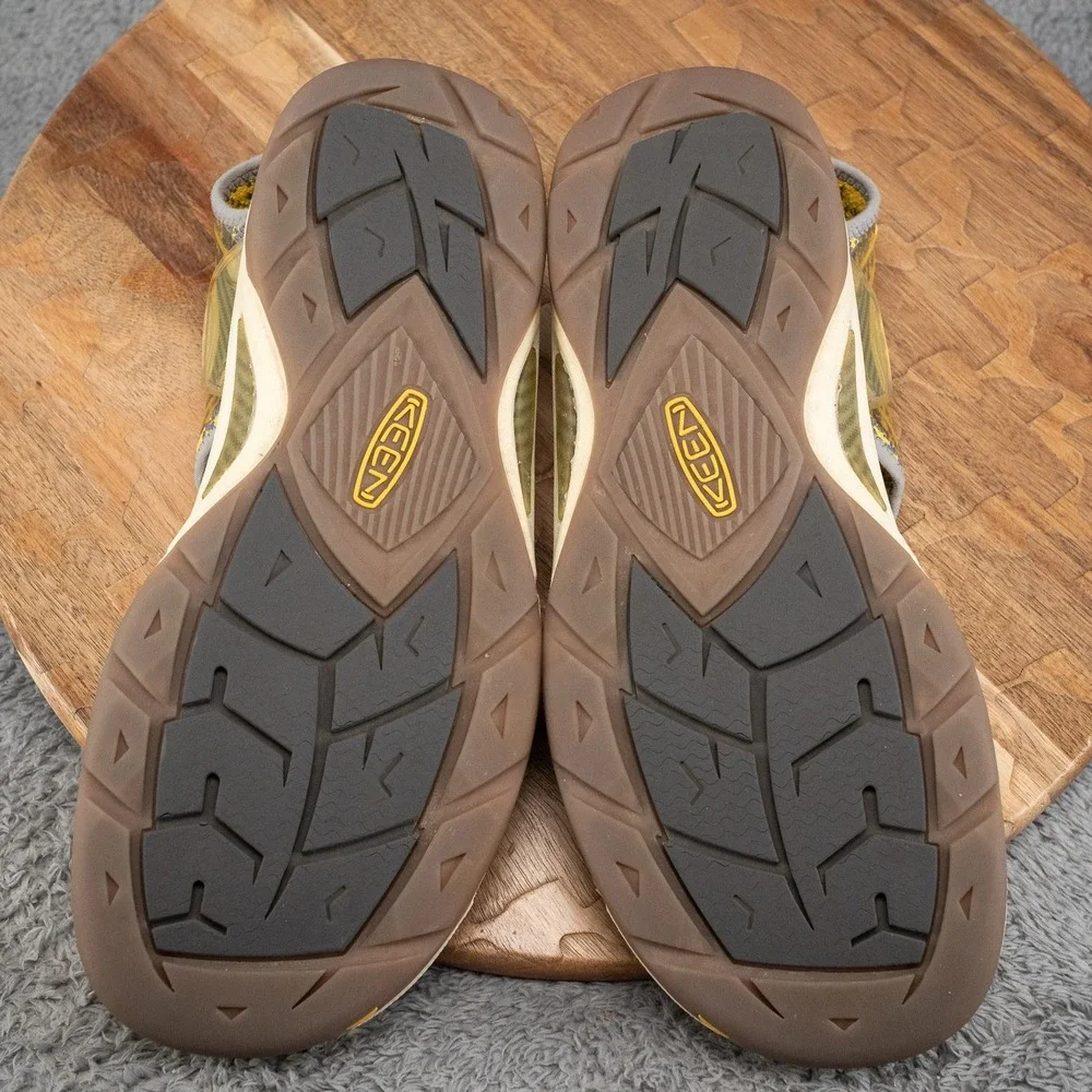 Men's Size 10 KEEN EvoFit One Waterproof Sport Sandals Shoes Yellow & Gray USA
